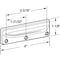 Prime-Line Deluxe Style Wood Window Sash Lift, 3-3/16 in. Hole Center Spacing (1 Pair) F 2883 - alternate 4
